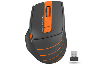A4tech FG30B, FSTYLER bezdrátová myš, oranžová