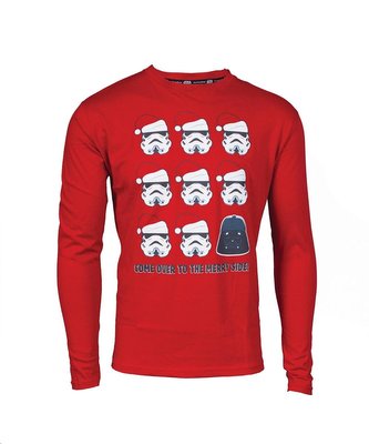 Tričko GLO STAR WARS MERRY X-MAS LONG SLEEVE L