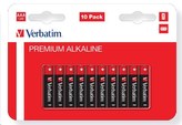 Baterie, AA (tužková), 10 ks, VERBATIM "Premium"