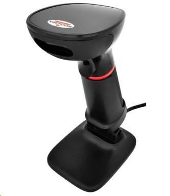 Virtuos CCD 2D čtečka Virtuos HT-855A, USB, stojánek, černá