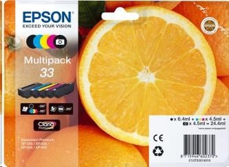 EPSON ink Multipack \"Pomeranč\" 5-colours 33 Claria Premium Ink