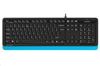 A4tech FK10 FSTYLER, klávesnice, CZ/US, USB, modrá barva