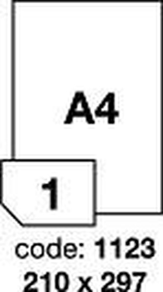 RAYFILM Štítky 210x297 univerzálne biele *R01001123A, 100 listů