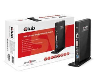 Club3D Dokovací stanice USB 3.0 Dual Display