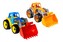 Traktor/nakladač/bagr se lžící plast na volný chod 2 barvy 17x37x17cm 12m+