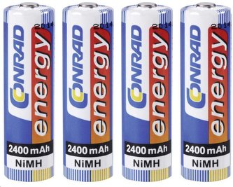 CONRAD energy, NiMH, AA, 2400 mAh, 4 ks