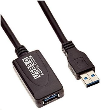 PREMIUMCORD USB 3.0 repeater a prodlužovací kabel A/M-A/F 5m