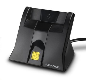 AXAGON CRE-SM4, USB externí StandReader čtečka kontaktních karet Smart card (eObčanka)