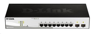 D-Link DGS-1210-10 10-Port Gigabit Smart+ Switch, 8x GbE, 2x SFP, fanless D-Link DGS-1210-10 10-Port Gigabit Smart+ Switch, 8x GbE, 2x SFP, fanless