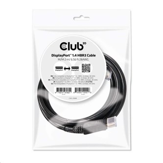 Club3D Kabel DisplayPort 1.4 HBR3 8K60Hz (M/M), 2m Club3D Kabel DisplayPort 1.4 HBR3 8K60Hz (M/M), 2m