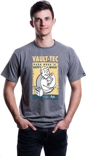 Tričko FALLOUT HARD WORK T-SHIRT L