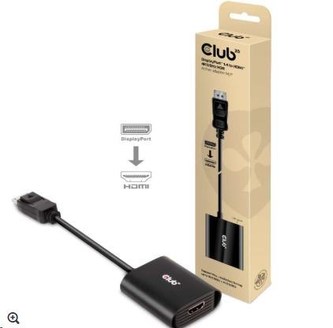 Club3D Adaptér aktivní DisplayPort 1.4 na HDMI 4K120HZ HDR (M/F), černá