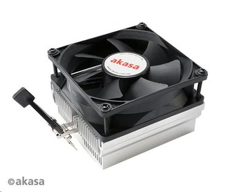 AKASA chladič CPU AK-CC1107EP01 pro AMD socket 754,939,940,  AM2, low noise, 80mm PWM ventilátor