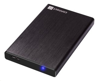 CONNECT IT externí box LITE pro HDD 2,5\" SATA, USB 3.0 černý