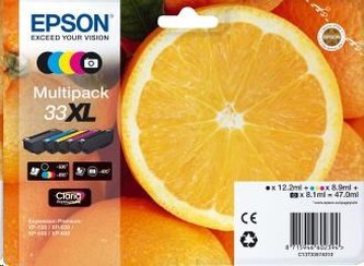 EPSON ink Multipack \"Pomeranč\" 5-colours 33XL Claria Premium Ink