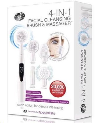 RIO 4 IN 1 FACIAL CLEANSING BRUSH & MASSAGER Čistící kartáček na pleť