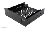 AKASA montážní kit  pro 3,5\" HDD do 5,25\" pozice, 1x 3,5\" nebo 2,5\" HDD/SSD, plastový, černý