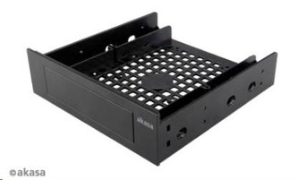 AKASA montážní kit  pro 3,5\" HDD do 5,25\" pozice, 1x 3,5\" nebo 2,5\" HDD/SSD, plastový, černý