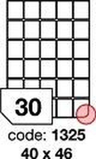 RAYFILM Štítky 40x46 univerzálne biele *R01001325A, 100 listů