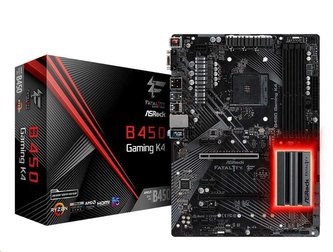 ASRock MB Sc AM4 Fatal1ty B450 Gaming K4, AMD B450, 4xDDR4, VGA