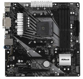 ASRock MB Sc AM4 A320M PRO4-F, AMD Promontory A320, 4xDDR4, HDMI