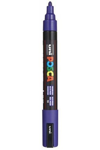 Akrylový popisovač "Posca PC-5M", pruská modrá, 1,8-2,5 mm, UNI
