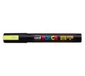 Akrylový popisovač "Posca PC-5M", fluorescenční žlutá, 1,8-2,5 mm, UNI 2UPC5MFS