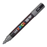 Akrylový popisovač "Posca PC-5M", tmavě šedá, 1,8-2,5 mm, UNI