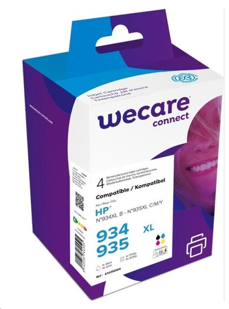 WECARE ARMOR cartridge pro HP OfficeJet 6812,6815,Officejet Pro 6230,6830,6835, černá/black+1C+1M+1Y, 1x45/3x12ml