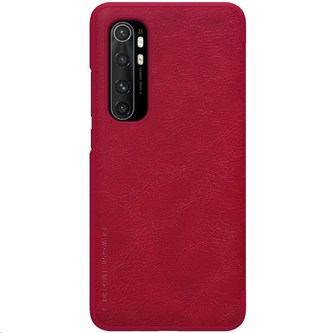 Nillkin Qin Leather Case pro Xiaomi Mi Note 10 Lite Red