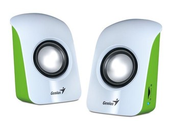 GENIUS repro SP-U115, přenosné repro, USB napájení, bílozelené