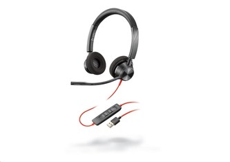 POLY náhlavní souprava BLACKWIRE 3320 MS, USB, stereo POLY náhlavní souprava BLACKWIRE 3320 MS, USB, stereo