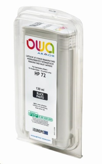 OWA Armor cartridge pro HP DesignJet T 610, 620, 130ml, C9370A, Black photo