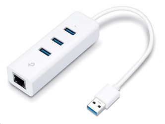 TP-Link UE330 [USB 3.0 3-portový hub &amp; gigabitový ethernet adaptér 2 in 1 USB adaptér]