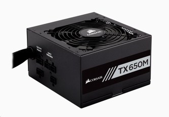CORSAIR zdroj, TX650M-80 Plus® Gold Certified PSU (ATX, 650W, Semi-modular)