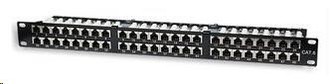 Intellinet Patch Panel, 19\", Cat5e, 48-Port, FTP, 1U, Black