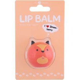 2K Cute Animals Balzám na rty 6 g Strawberry pro ženy