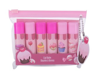 2K Lip Balm balzám na rty 6 x 4,2 g + kosmetická taštička