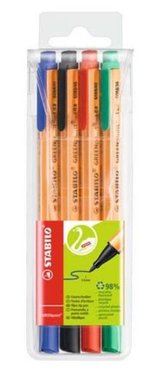 Fix "GREENpoint", 4 barvy, 0,8mm, STABILO