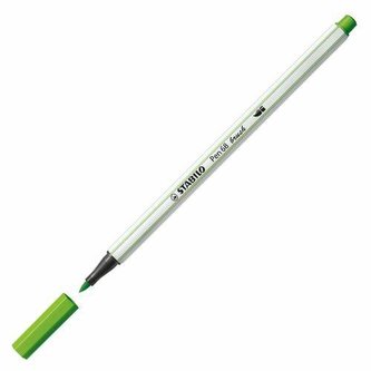 Štětcový fix "Pen 68 brush", zelená, STABILO