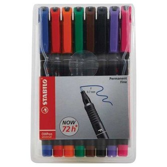 STABILO OHPen universal permanent F 8 ks Pouzdro