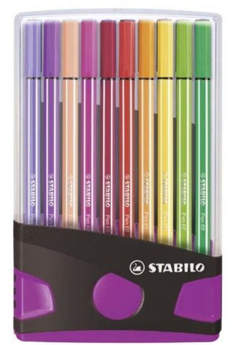 STABILO Pen 68 ColorParade antracit/růžová
