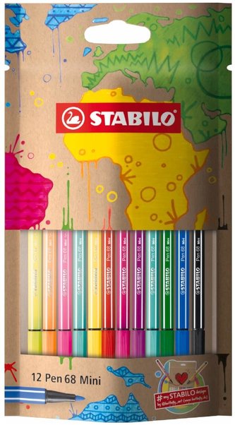 STABILO Pen 68 Mini mySTABILOdesign 12 ks Set