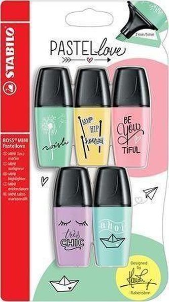 STABILO BOSS MINI Pastellove 5 ks Blister