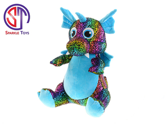 Drak Star Sparkle plyšový barevný 43cm sedící modrý 0m+ v sáčku