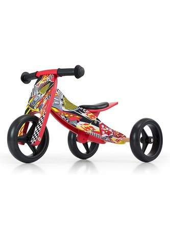 Dětské multifunkční odrážedlo kolo 2v1 Milly Mally JAKE red Dětské multifunkční odrážedlo kolo 2v1 Milly Mally JAKE red