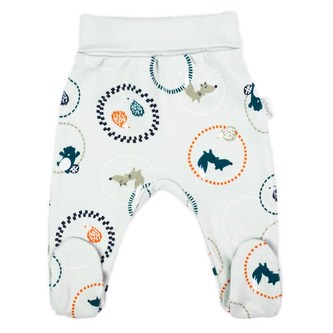 Kojenecké bavlněné polodupačky Nicol Fox Club - velikost 74 (6-9m)