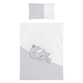 2-dílné ložní povlečení Belisima Magic Stars 90/120 šedé