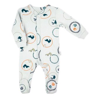 Kojenecký bavlněný overal Nicol Fox Club - velikost 62 (3-6m)