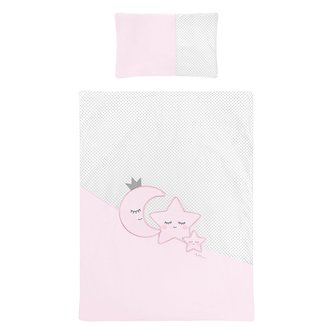 2-dílné ložní povlečení Belisima Magic Stars 100/135 růžové